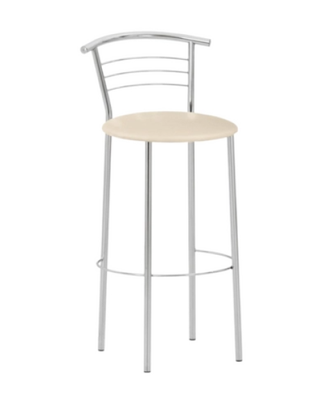 Scaun bar Marco Hoker Chrome,crem